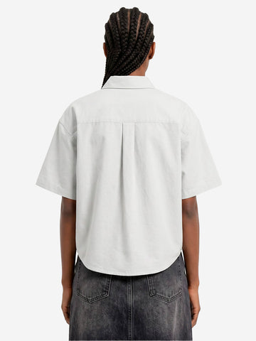 CARHARTT WIP Camicia a manica corta bianca S/S 'Kaia' boxy fit Bianco