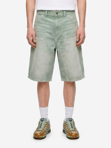 CARHARTT WIP Shorts Og 'Double Knee' verdi con trattamento distressed Verde