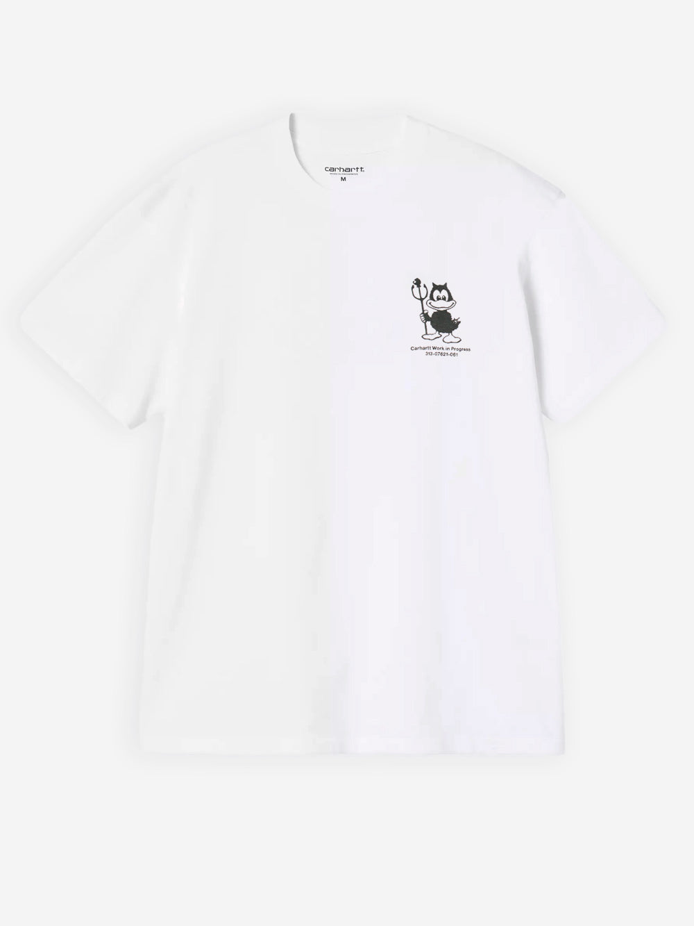 CARHARTT WIP T-shirt bianca S/S con grafica 'Bumper car' Bianco Urbanstaroma