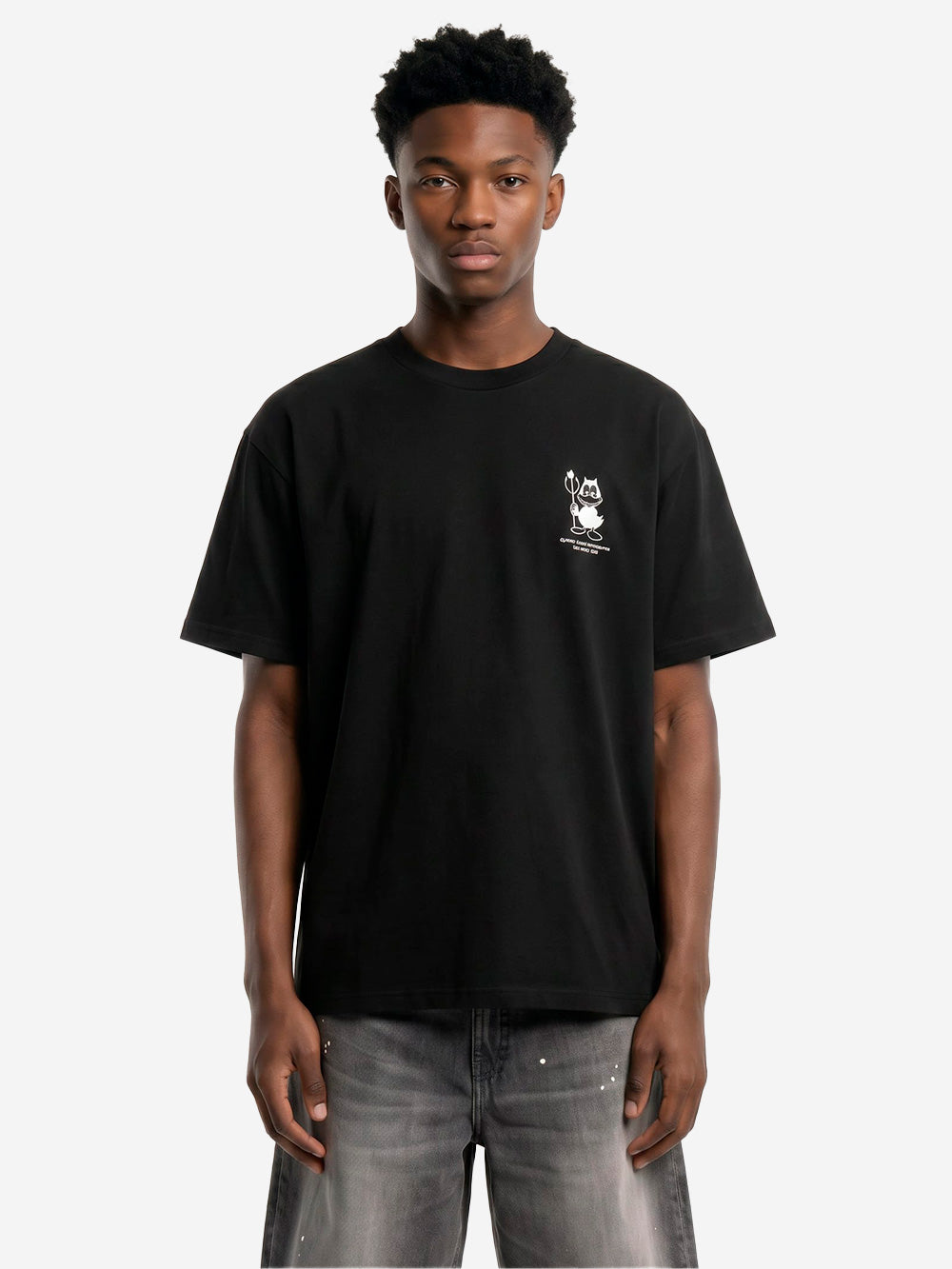 CARHARTT WIP T-shirt nera S/S con grafica 'Bumper car' Nero Urbanstaroma