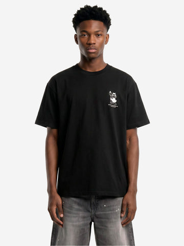 CARHARTT WIP T-shirt nera S/S con grafica 'Bumper car' Nero