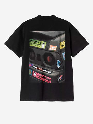 CARHARTT WIP T-shirt nera S/S con grafica 'Bumper car' Nero