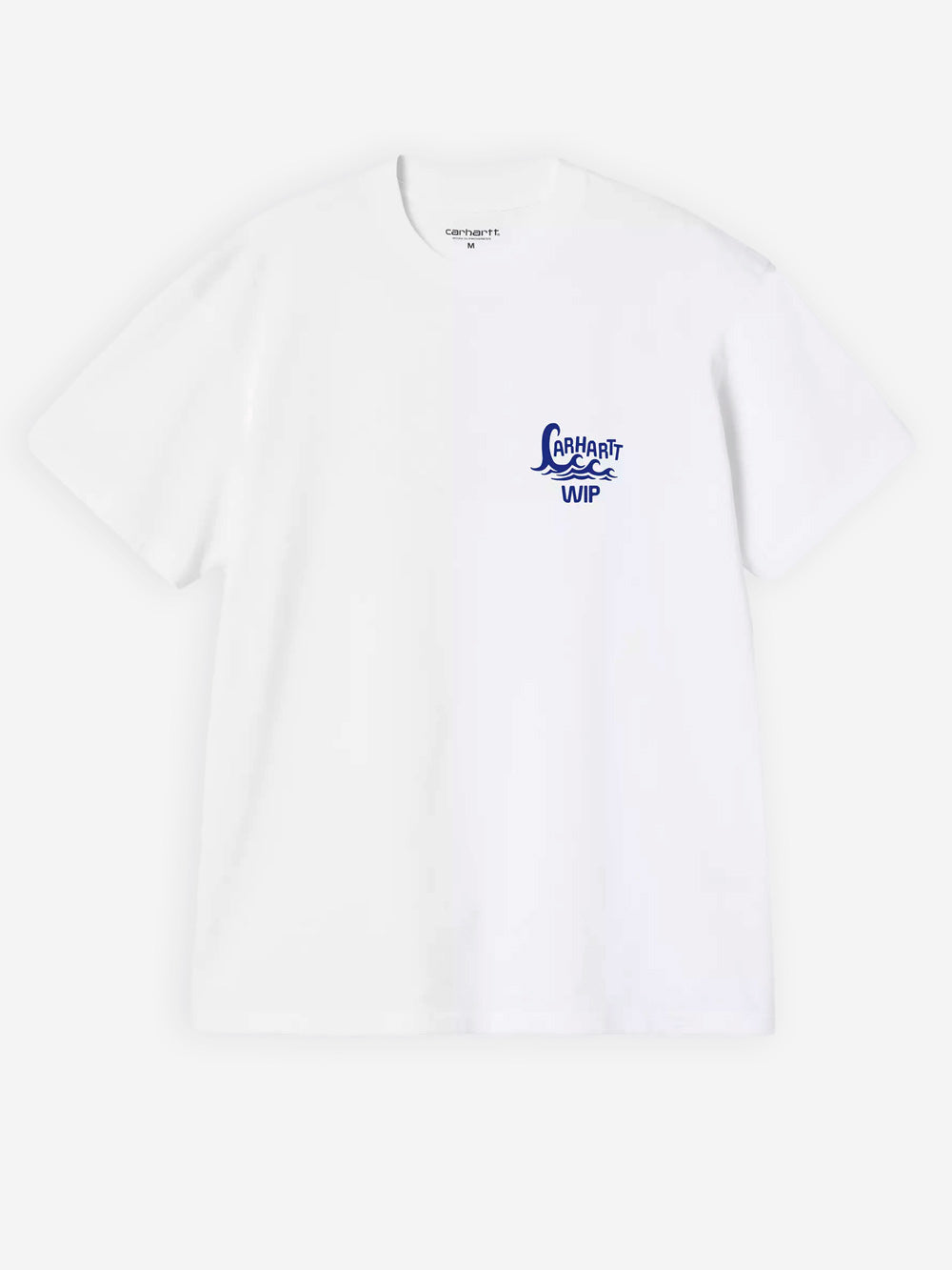 CARHARTT WIP T-shirt bianca S/S con grafica 'Waves' Bianco Urbanstaroma