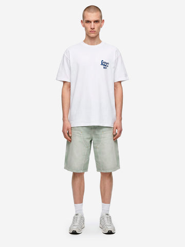 CARHARTT WIP T-shirt bianca S/S con grafica 'Waves' Bianco