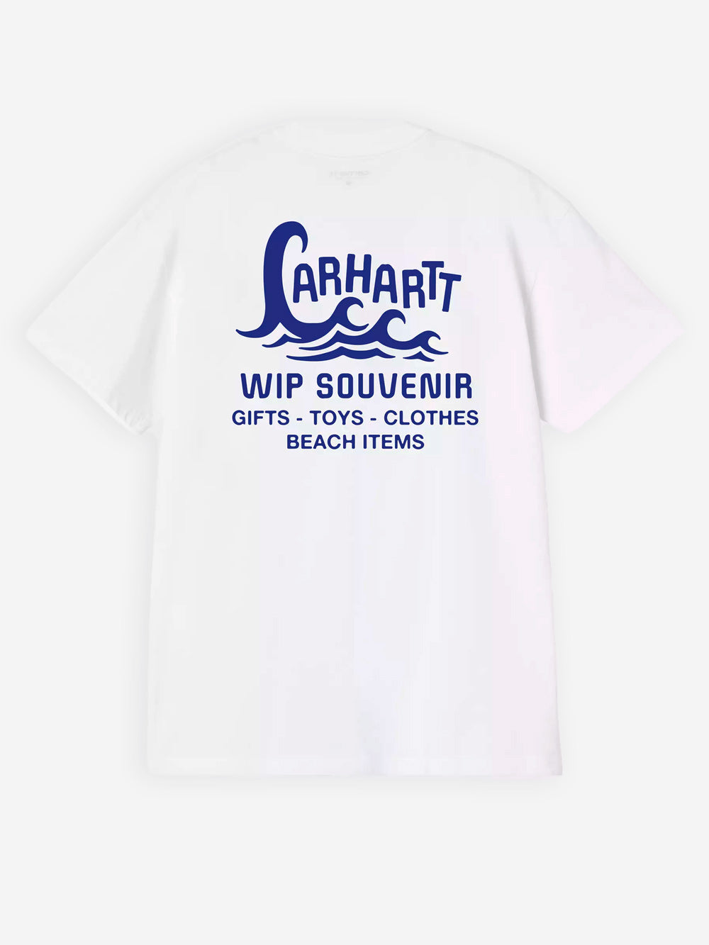CARHARTT WIP T-shirt bianca S/S con grafica 'Waves' Bianco Urbanstaroma