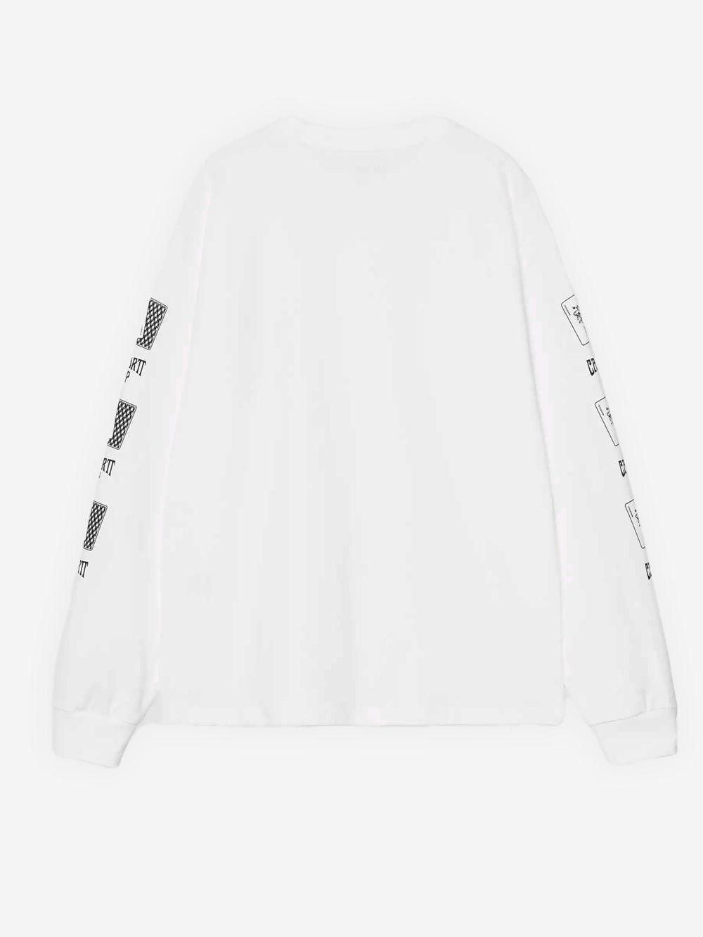 CARHARTT WIP W T-shirt bianca a manica lunga con grafica 'Playing Cards' Bianco Urbanstaroma