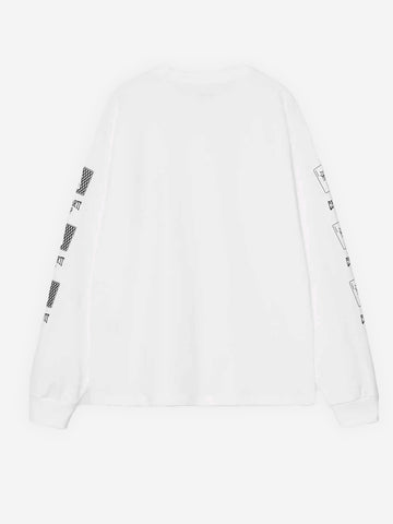 CARHARTT WIP W T-shirt bianca a manica lunga con grafica 'Playing Cards' Bianco