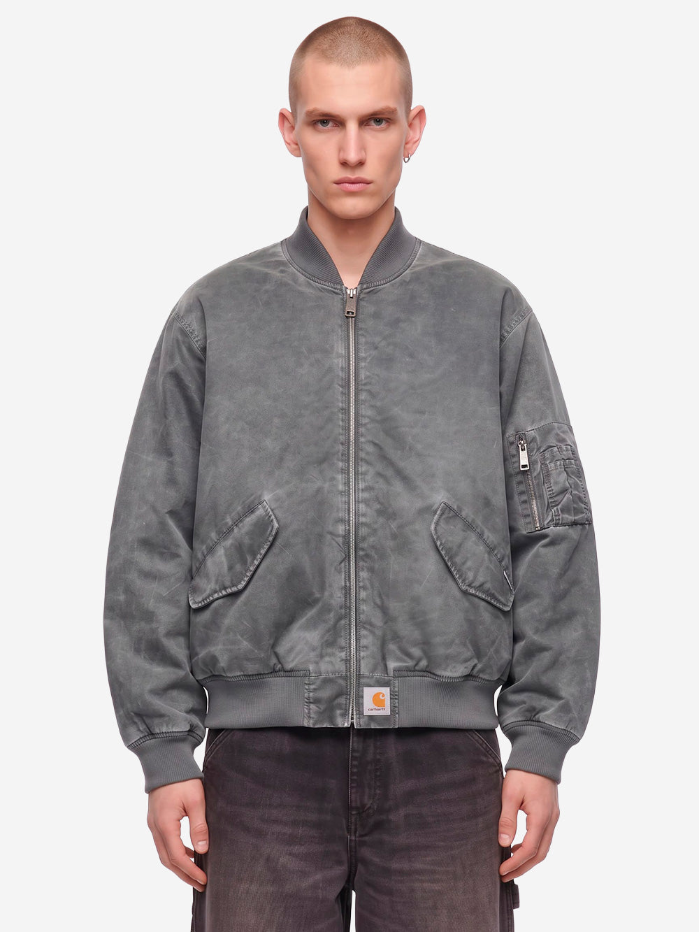 CARHARTT WIP Bomber Orman heavy enzyme wash Grafite Urbanstaroma