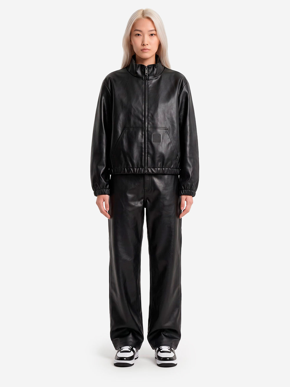 CARHARTT WIP W' Pantaloni Arizona in pelle sintetica neri Black Urbanstaroma