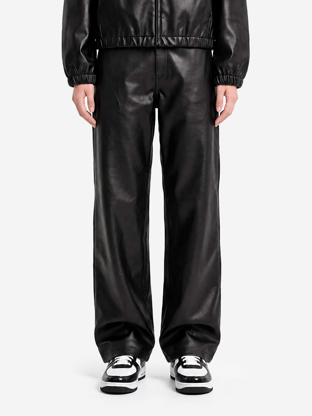 CARHARTT WIP W' Pantaloni Arizona in pelle sintetica neri Black Urbanstaroma