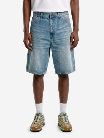 CARHARTT WIP Shorts 'Single Knee' OG in denim destroy wash Indigo