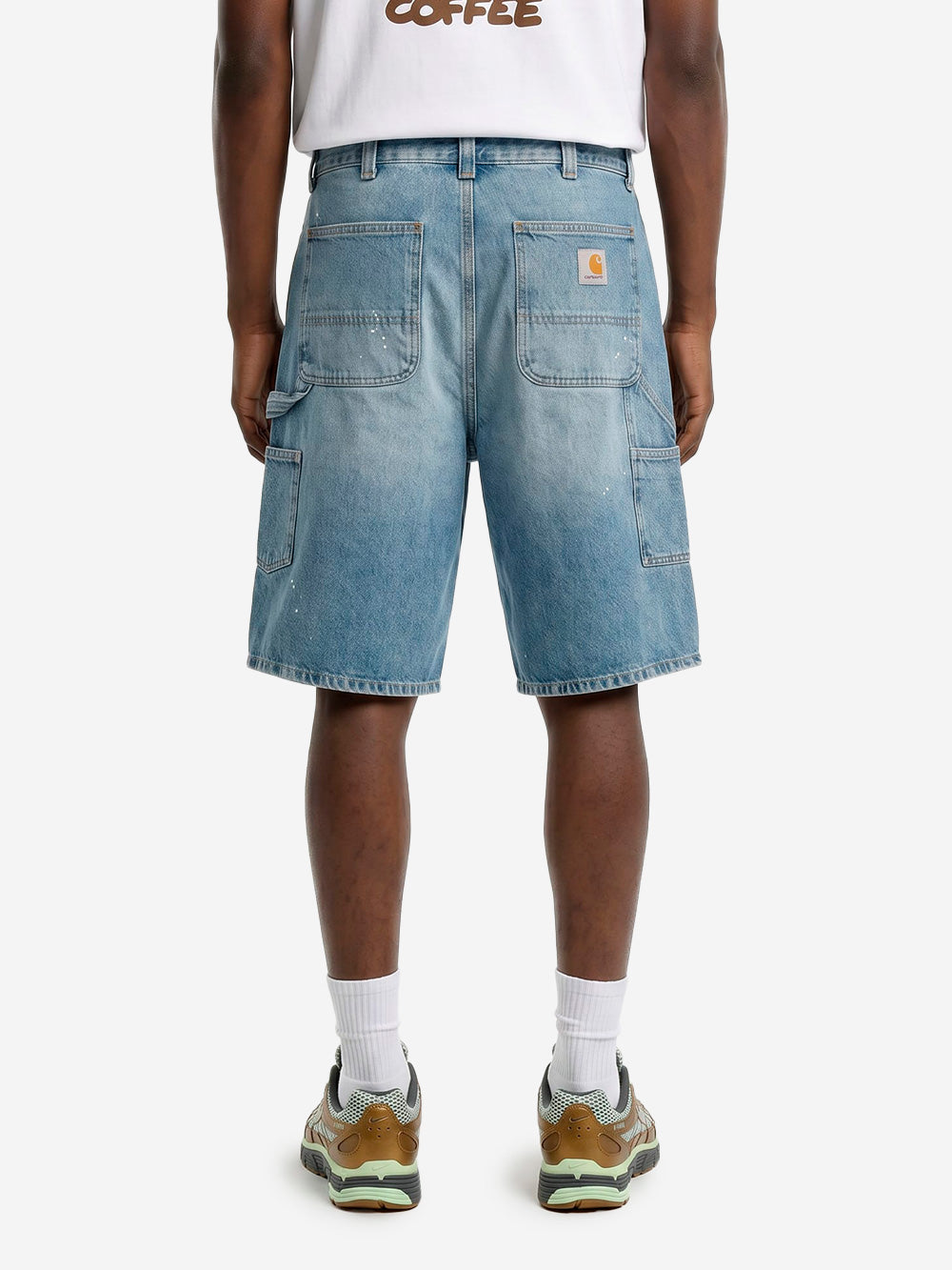CARHARTT WIP Shorts 'Single Knee' OG in denim destroy wash Indigo Urbanstaroma
