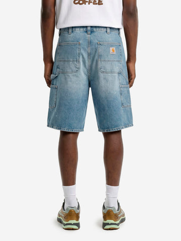 CARHARTT WIP Shorts 'Single Knee' OG in denim destroy wash Indigo