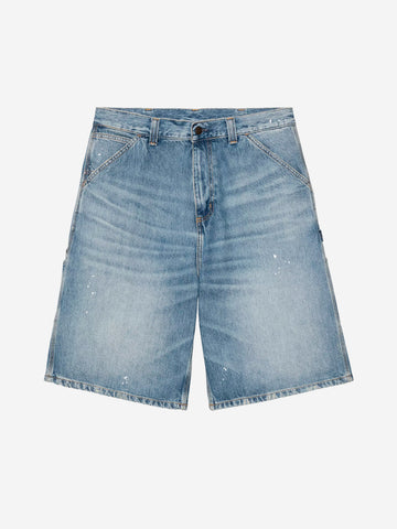 CARHARTT WIP Shorts 'Single Knee' OG in denim destroy wash Indigo