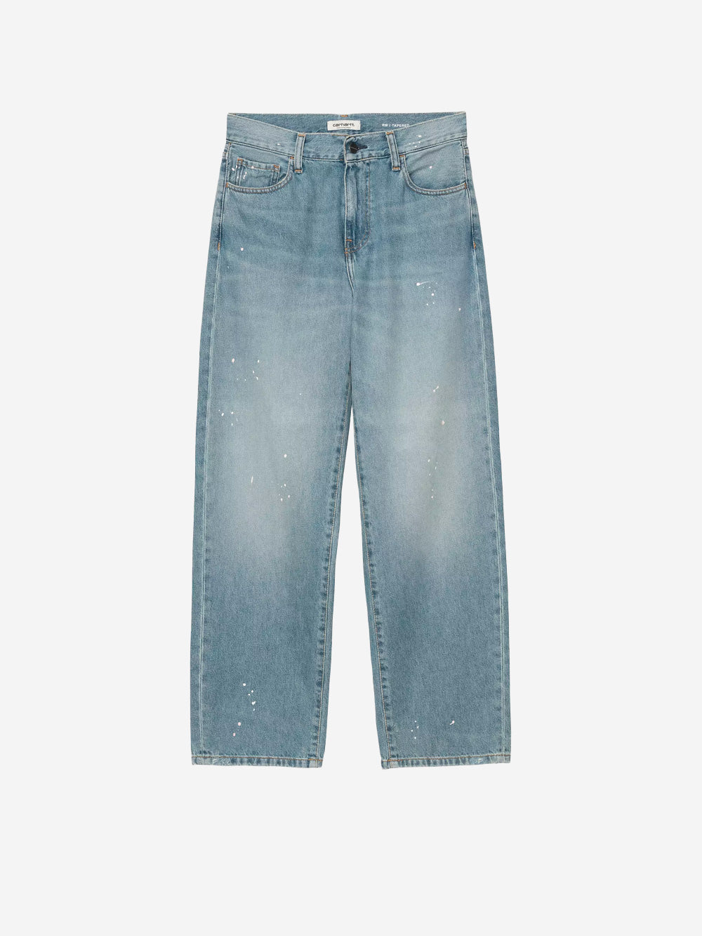 CARHARTT WIP W Pantaloni 'Arin' in denim blu con trattamento distressed e vernice Indigo Urbanstaroma