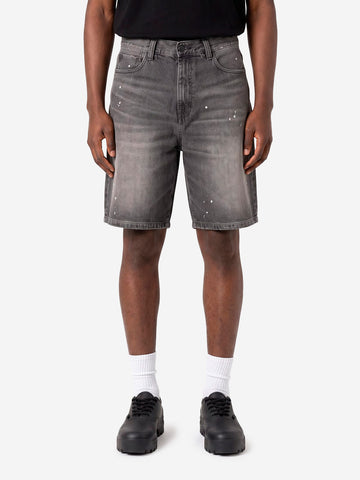 CARHARTT WIP Shorts 'Landon' in denim nero lavaggio destroyed Nero