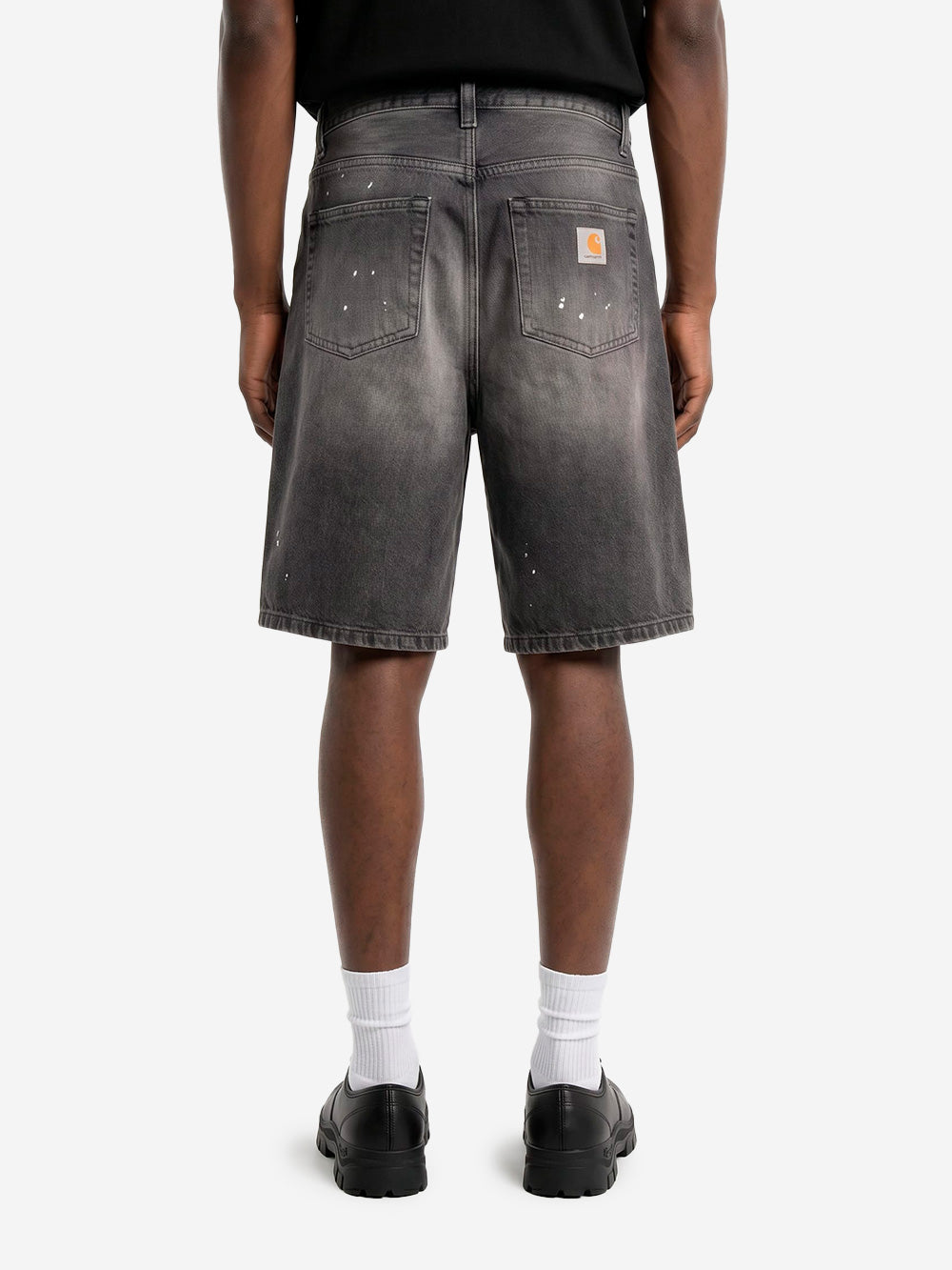 CARHARTT WIP Shorts 'Landon' in denim nero lavaggio destroyed Nero Urbanstaroma