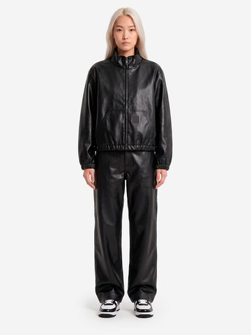 CARHARTT WIP W' Giacca Arizona in pelle sintetica nera Black