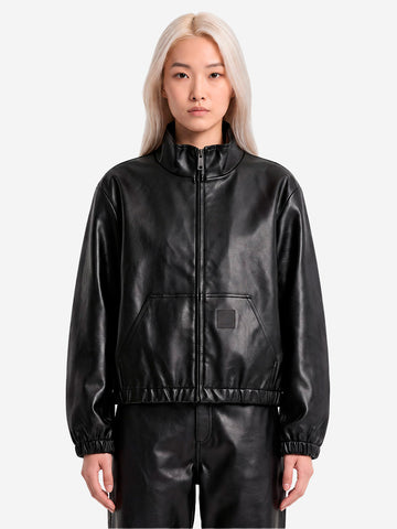 CARHARTT WIP W' Giacca Arizona in pelle sintetica nera Black