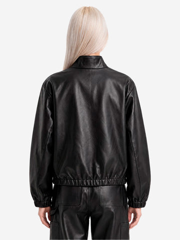 CARHARTT WIP W' Giacca Arizona in pelle sintetica nera Black