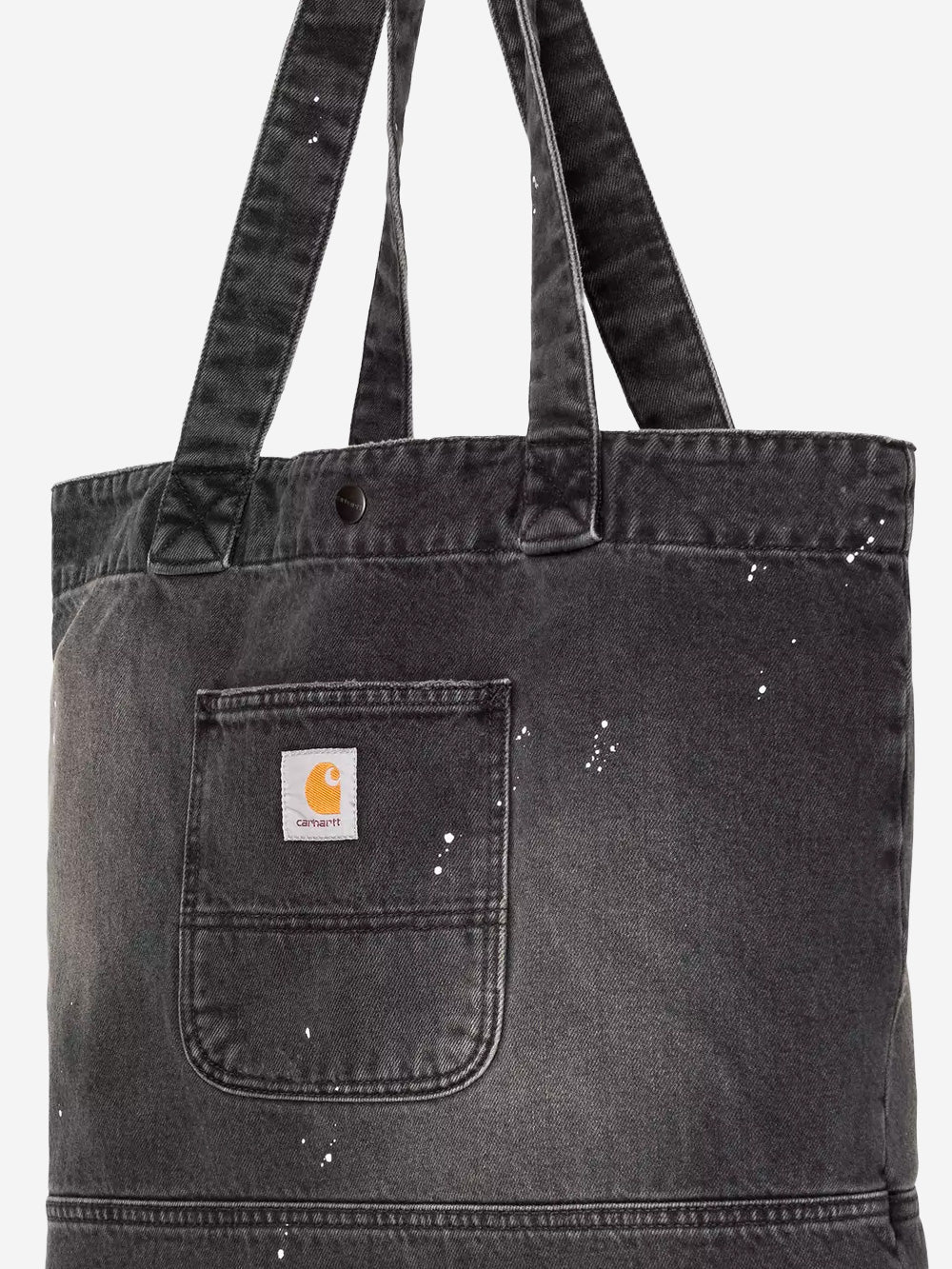 CARHARTT WIP Tote in denim nero destroyed (28l) Nero Urbanstaroma