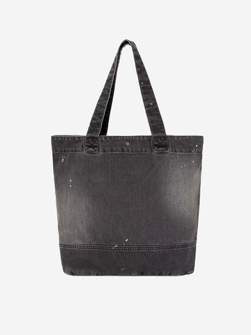 CARHARTT WIP Tote in denim nero destroyed (28l) Nero