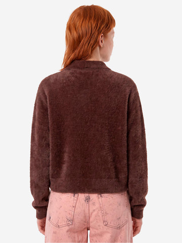 CARHARTT WIP W' Maglia Polo Maine a maniche lunghe marrone Cioccolato