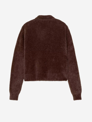 CARHARTT WIP W' Maglia Polo Maine a maniche lunghe marrone Cioccolato