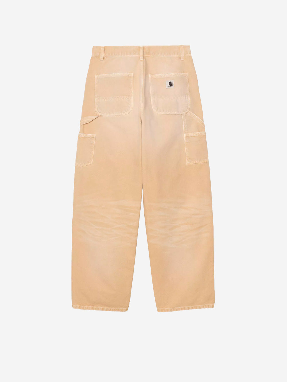 CARHARTT WIP W Pantaloni Brandon 'Double Knee' marroni con trattamento distressed e vernice Sabbia Urbanstaroma