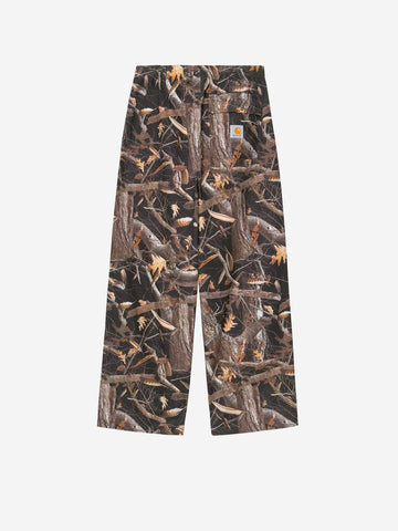CARHARTT WIP Fletcher Pant con stampa Camo Feather Tree Marrone