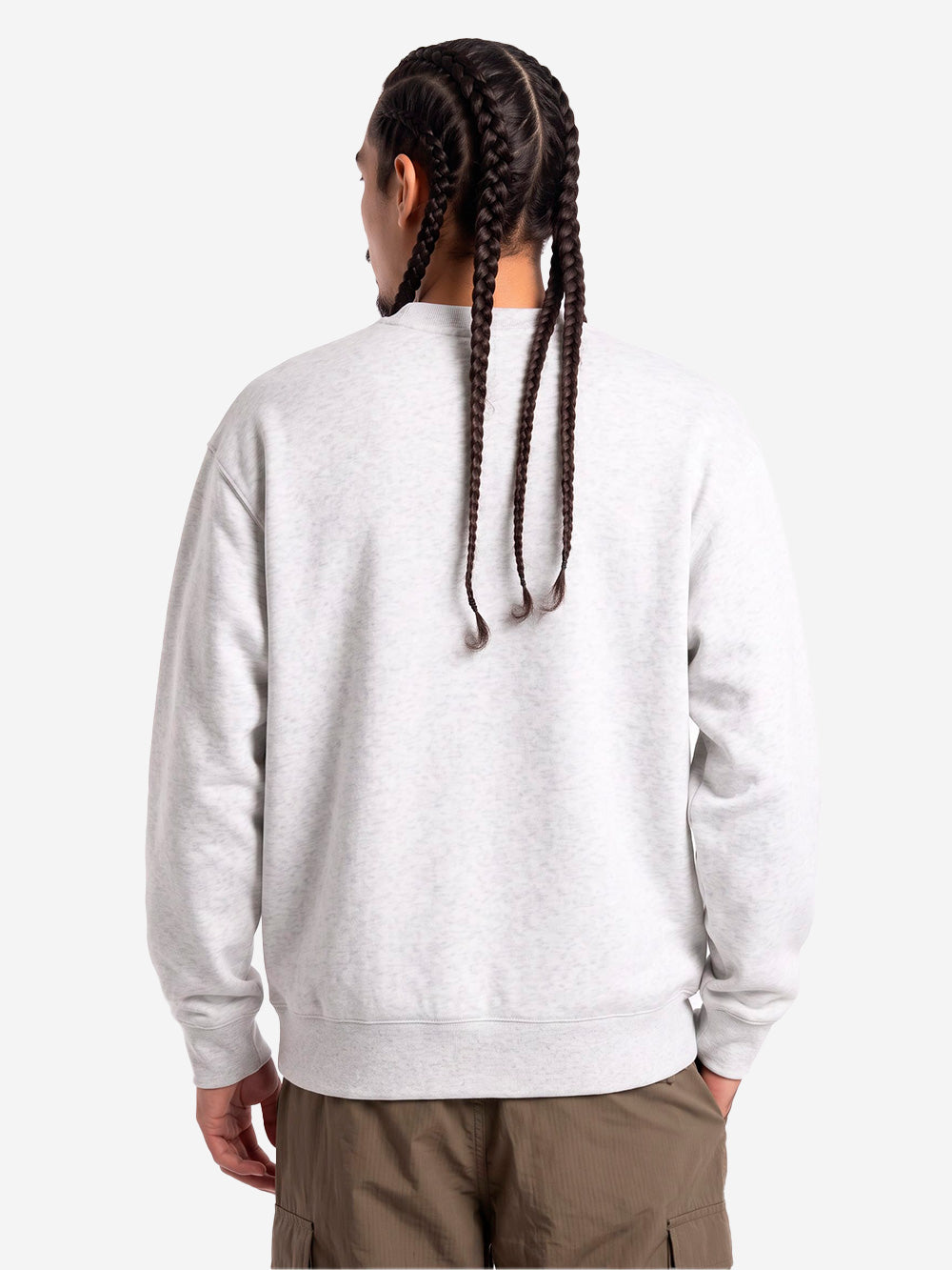 CARHARTT WIP Mack Felpa in misto cotone grigia Grigio chiaro Urbanstaroma
