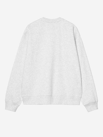 CARHARTT WIP Mack Felpa in misto cotone grigia Grigio chiaro