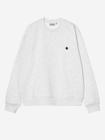 CARHARTT WIP Mack Felpa in misto cotone grigia Grigio chiaro