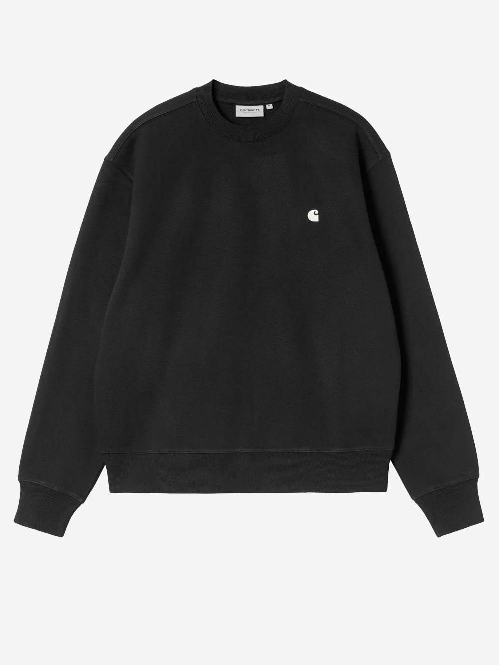 CARHARTT WIP Mack Felpa in misto cotone nera Nera Urbanstaroma