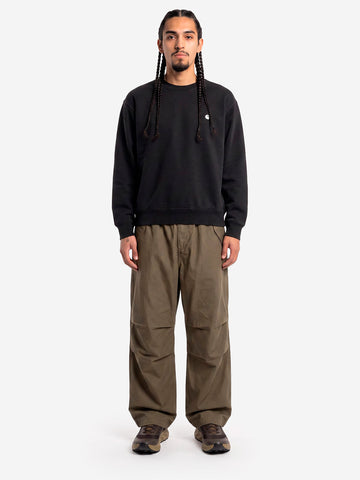 CARHARTT WIP Mack Felpa in misto cotone nera Nera