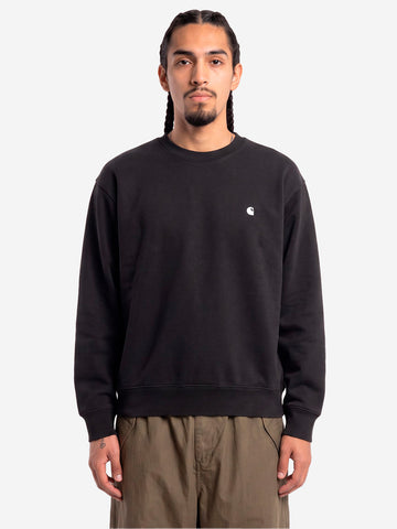 CARHARTT WIP Mack Felpa in misto cotone nera Nera