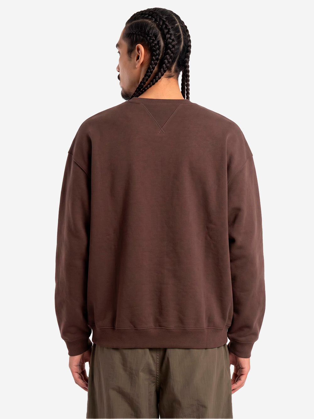CARHARTT WIP Ebbert Felpa in misto cotone marrone Cioccolato Urbanstaroma