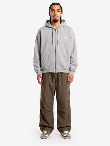 CARHARTT WIP Hooded Ebbert Felpa con zip grigia Grigio