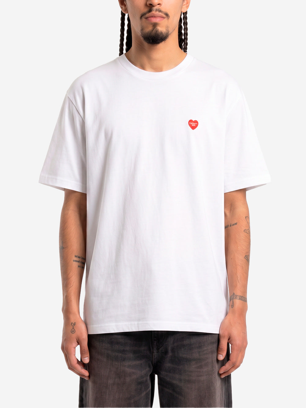 CARHARTT WIP T-shirt bianca S/S 'Small Heart' Bianco Urbanstaroma