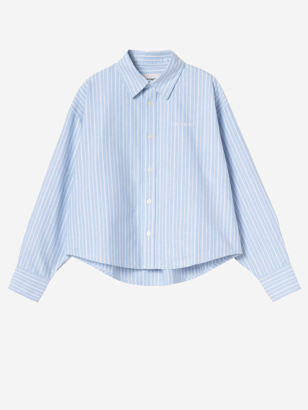 CARHARTT WIP Camicia L/S 'Kanan' a righe blu Celeste Urbanstaroma