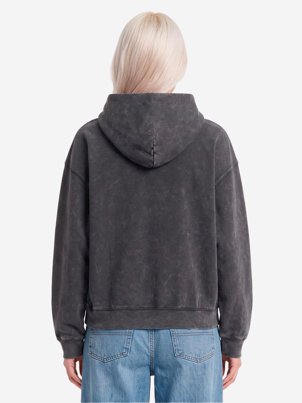 CARHARTT WIP Felpa 'Lambert' nera lavata con cappuccio Grigio lavato Urbanstaroma
