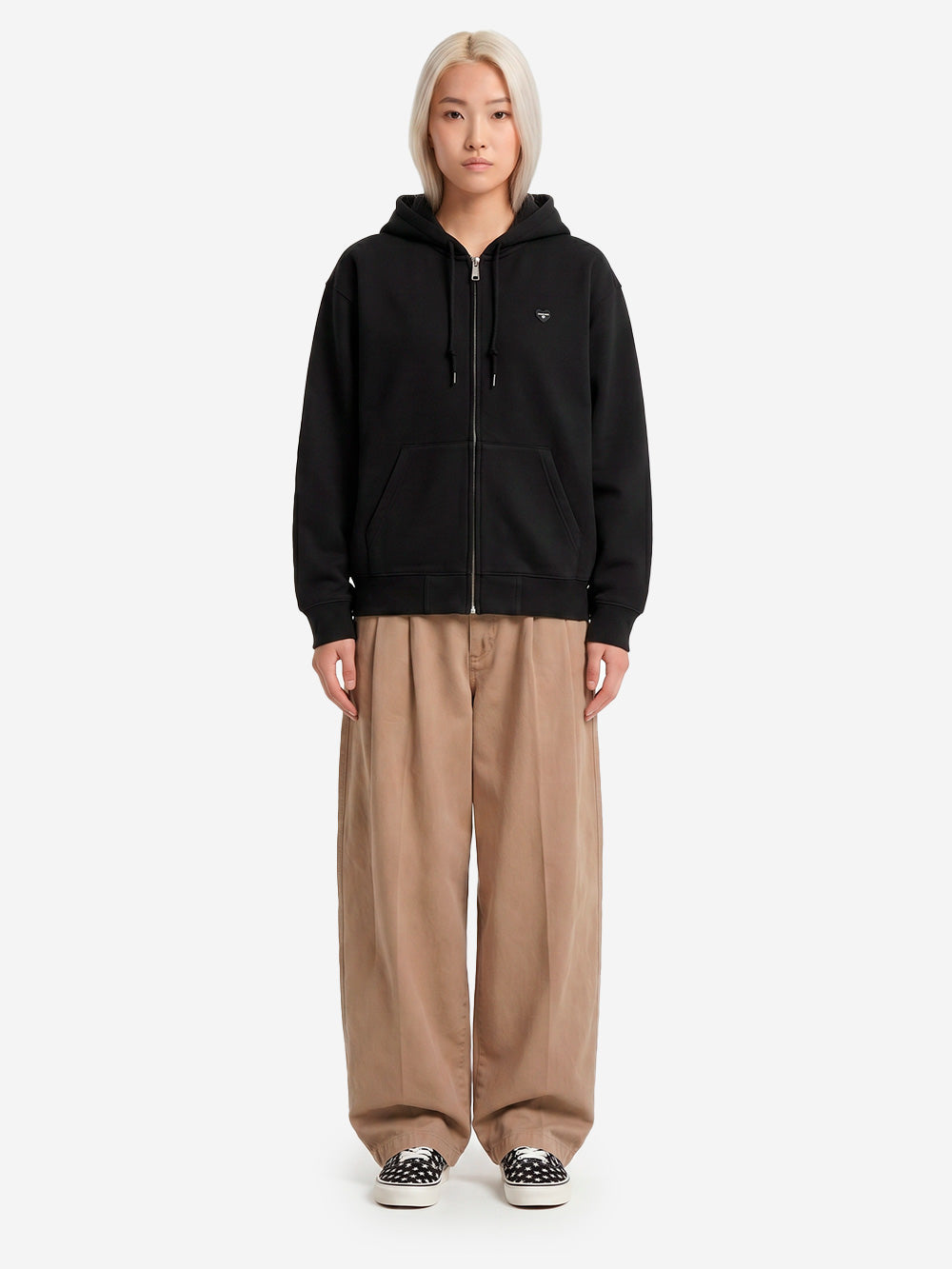 CARHARTT WIP Felpa con cappuccio nera HD Small Heart Patch Nero Urbanstaroma