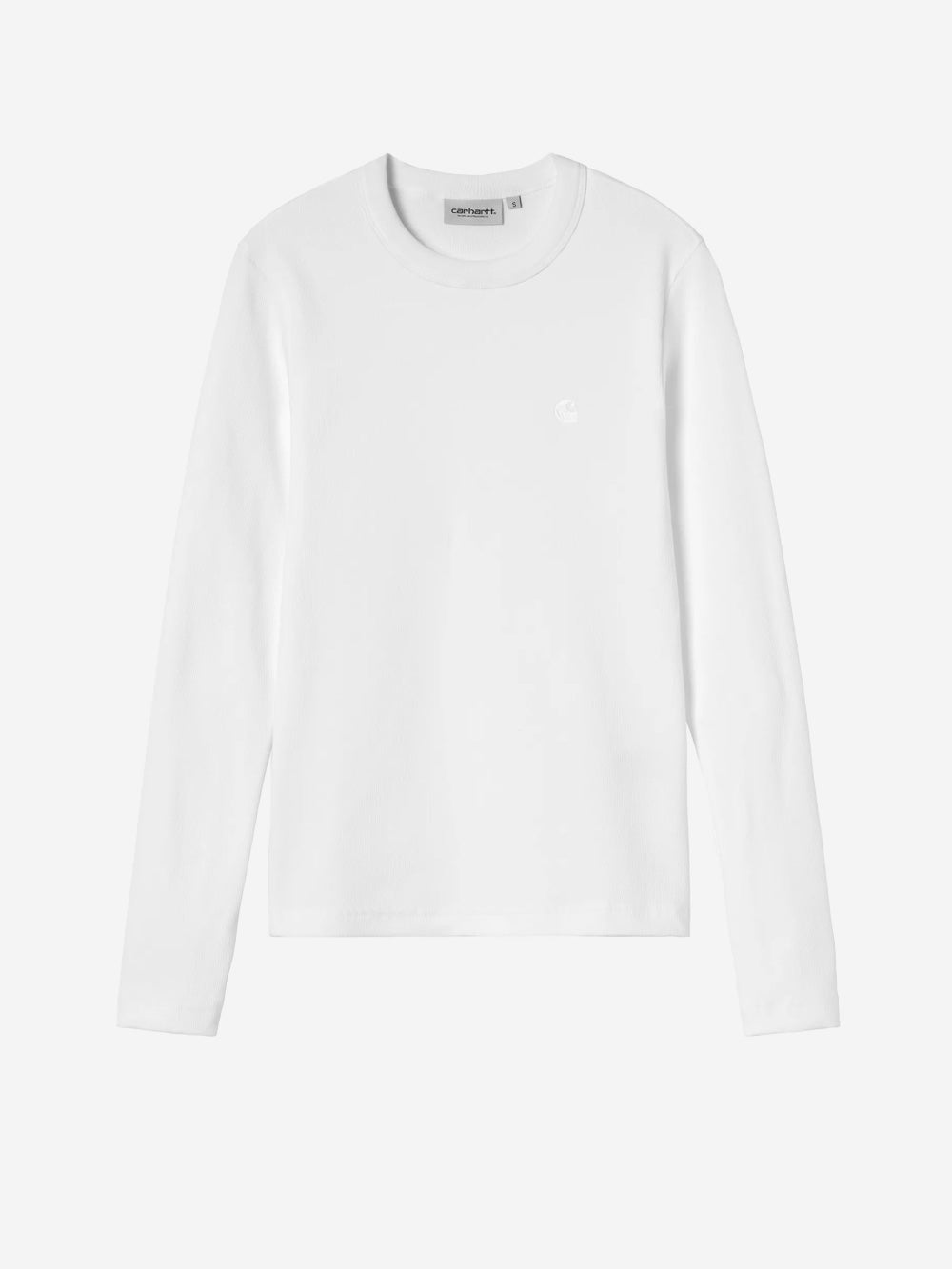 CARHARTT WIP T-shirt a manica lunga 'Philipa' bianca in cotone elasticizzato Bianco Urbanstaroma