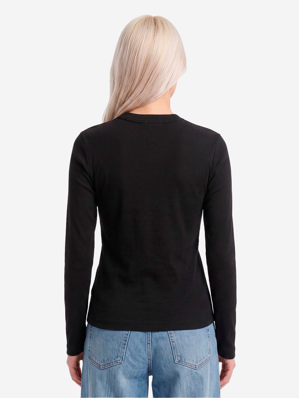 CARHARTT WIP T-shirt a manica lunga 'Philipa' nera in cotone elasticizzato Nero Urbanstaroma