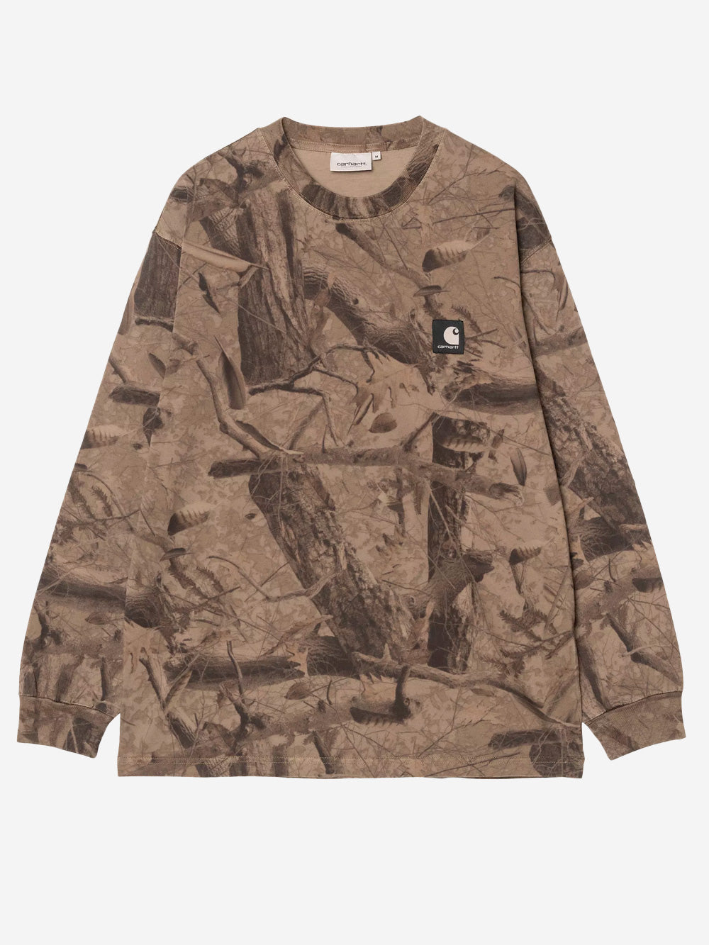 CARHARTT WIP T-shirt a manica lunga con stampa Feather Tree Marrone chiaro Urbanstaroma