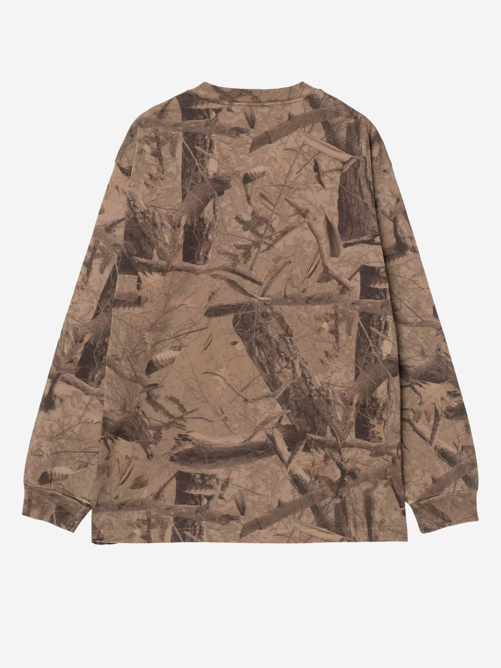 CARHARTT WIP T-shirt a manica lunga con stampa Feather Tree Marrone chiaro Urbanstaroma