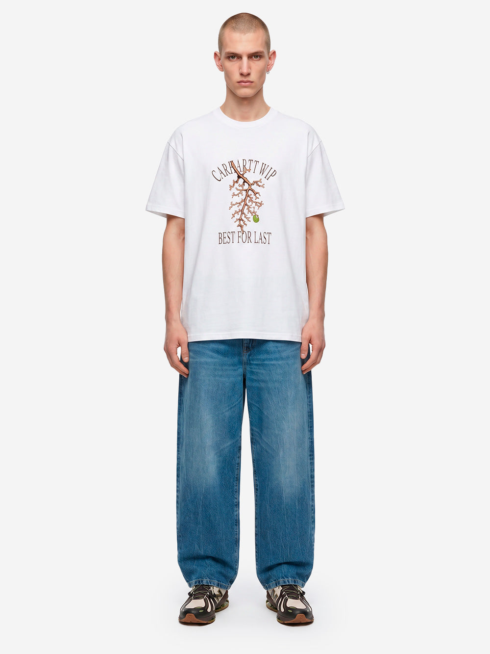 CARHARTT WIP T-shirt bianca S/S 'Grape Picker' Bianco Urbanstaroma