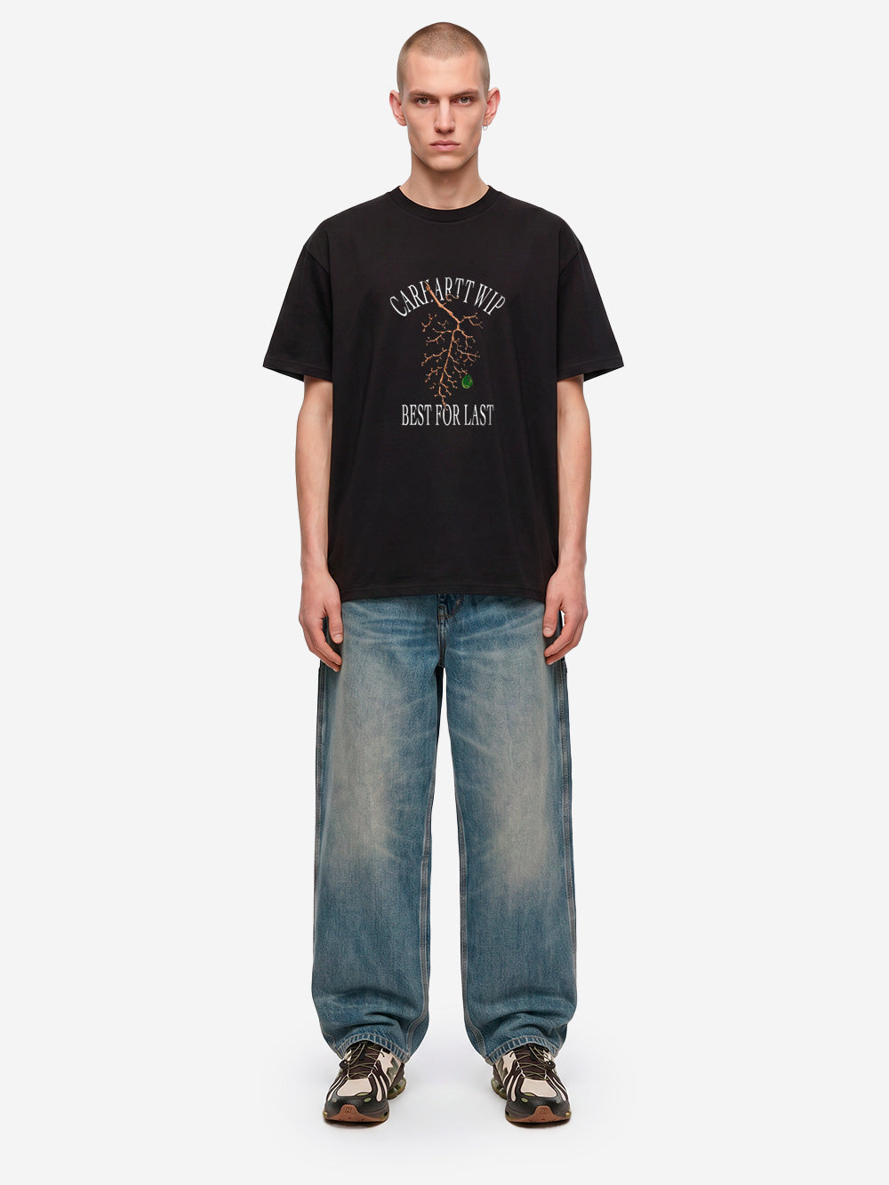 CARHARTT WIP T-shirt nera S/S 'Grape Picker' Nero Urbanstaroma
