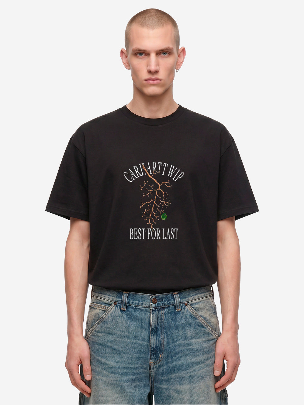 CARHARTT WIP T-shirt nera S/S 'Grape Picker' Nero Urbanstaroma