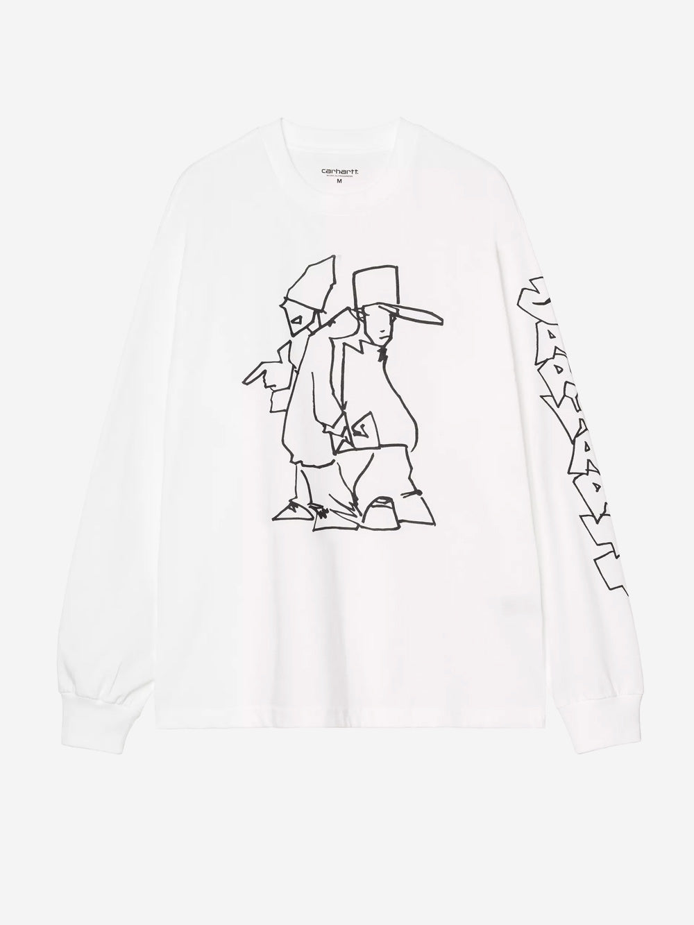 CARHARTT WIP T-shirt Blinkerfluid a maniche lunghe bianca Bianco Urbanstaroma